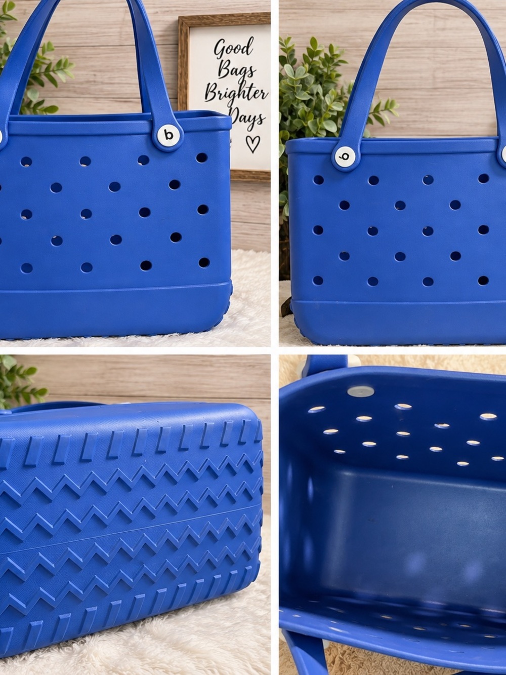 BOGG BAG Royal Blue Perforated Tote
